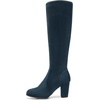 image:imageDREAM PAIRS Womens Chunky Heel Knee High BootsDarkBlue