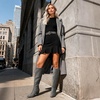 image:imageDREAM PAIRS Womens Chunky Heel Knee High BootsGrey