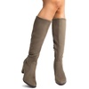 image:imageDREAM PAIRS Womens Chunky Heel Knee High BootsKhaki