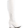 image:imageDREAM PAIRS Womens Chunky Heel Knee High BootsWhitePu