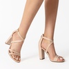 image:imageDREAM PAIRS Womens Chunky Heels 4 inch High Multi Strap Soft Comfort Block Heeled Sandals for Prom Dancing WeddingNude