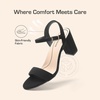 image:imageDREAM PAIRS Womens Chunky Heels Block Round Open Toe Ankle Strap Heel Fashion Wedding Party Comfort Dress Sandals ShoesBlacknubuck