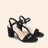 image:imageDREAM PAIRS Womens Chunky Heels Block Round Open Toe Ankle Strap Heel Fashion Wedding Party Comfort Dress Sandals ShoesBlacknubuck