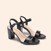image:imageDREAM PAIRS Womens Chunky Heels Block Round Open Toe Ankle Strap Heel Fashion Wedding Party Comfort Dress Sandals ShoesBlackpu