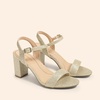 image:imageDREAM PAIRS Womens Chunky Heels Block Round Open Toe Ankle Strap Heel Fashion Wedding Party Comfort Dress Sandals ShoesGold