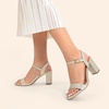 image:imageDREAM PAIRS Womens Chunky Heels Block Round Open Toe Ankle Strap Heel Fashion Wedding Party Comfort Dress Sandals ShoesGold