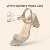 image:imageDREAM PAIRS Womens Chunky Heels Block Round Open Toe Ankle Strap Heel Fashion Wedding Party Comfort Dress Sandals ShoesGold