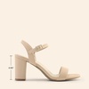 image:imageDREAM PAIRS Womens Chunky Heels Block Round Open Toe Ankle Strap Heel Fashion Wedding Party Comfort Dress Sandals ShoesNude