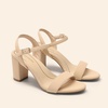 image:imageDREAM PAIRS Womens Chunky Heels Block Round Open Toe Ankle Strap Heel Fashion Wedding Party Comfort Dress Sandals ShoesNude