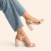 image:imageDREAM PAIRS Womens Chunky Heels Block Round Open Toe Ankle Strap Heel Fashion Wedding Party Comfort Dress Sandals ShoesNude