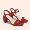 image:imageDREAM PAIRS Womens Chunky Heels Block Round Open Toe Ankle Strap Heel Fashion Wedding Party Comfort Dress Sandals ShoesRed