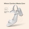 image:imageDREAM PAIRS Womens Chunky Heels Block Round Open Toe Ankle Strap Heel Fashion Wedding Party Comfort Dress Sandals ShoesSilverglitter