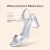 image:imageDREAM PAIRS Womens Chunky Heels Block Round Open Toe Ankle Strap Heel Fashion Wedding Party Comfort Dress Sandals ShoesSilverpu
