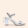 image:imageDREAM PAIRS Womens Chunky Heels Block Round Open Toe Ankle Strap Heel Fashion Wedding Party Comfort Dress Sandals ShoesSilverpu