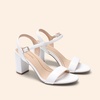 image:imageDREAM PAIRS Womens Chunky Heels Block Round Open Toe Ankle Strap Heel Fashion Wedding Party Comfort Dress Sandals ShoesWhite