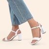 image:imageDREAM PAIRS Womens Chunky Heels Block Round Open Toe Ankle Strap Heel Fashion Wedding Party Comfort Dress Sandals ShoesWhite