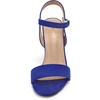image:imageDREAM PAIRS Womens Chunky Heels Open Toe Ankle Strap High Block Comfy Dress Heel Sandals Pumps ShoesRoyalBlueSuede