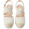 image:imageDREAM PAIRS Womens Close Toe Espadrilles Platform Slip on Elastic Criss Cross Straps Dressy Wedges SandalsBeige