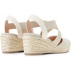 image:imageDREAM PAIRS Womens Close Toe Espadrilles Platform Slip on Elastic Criss Cross Straps Dressy Wedges SandalsBeige
