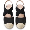 image:imageDREAM PAIRS Womens Close Toe Espadrilles Platform Slip on Elastic Criss Cross Straps Dressy Wedges SandalsBlackBeige