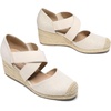 image:imageDREAM PAIRS Womens Close Toe Espadrilles Platform Slip on Elastic Criss Cross Straps Dressy Wedges SandalsLinen