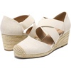 image:imageDREAM PAIRS Womens Close Toe Espadrilles Platform Slip on Elastic Criss Cross Straps Dressy Wedges SandalsLinen