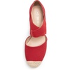 image:imageDREAM PAIRS Womens Close Toe Espadrilles Platform Slip on Elastic Criss Cross Straps Dressy Wedges SandalsRed