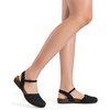 image:imageDREAM PAIRS Womens Closed Toe Sandals Arch Support Comfort Cork Footbed Flat Sandals Summer ShoesBlack