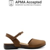 image:imageDREAM PAIRS Womens Closed Toe Sandals Arch Support Comfort Cork Footbed Flat Sandals Summer ShoesBrown