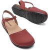 image:imageDREAM PAIRS Womens Closed Toe Sandals Arch Support Comfort Cork Footbed Flat Sandals Summer ShoesBurgundy
