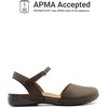 image:imageDREAM PAIRS Womens Closed Toe Sandals Arch Support Comfort Cork Footbed Flat Sandals Summer ShoesDark Brown