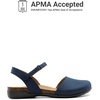 image:imageDREAM PAIRS Womens Closed Toe Sandals Arch Support Comfort Cork Footbed Flat Sandals Summer ShoesNavy