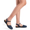 image:imageDREAM PAIRS Womens Closed Toe Sandals Arch Support Comfort Cork Footbed Flat Sandals Summer ShoesNavy
