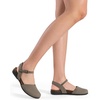 image:imageDREAM PAIRS Womens Closed Toe Sandals Arch Support Comfort Cork Footbed Flat Sandals Summer ShoesTaupe
