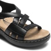 image:imageDREAM PAIRS Womens Comfortable Arch Support Wedge Sandals Open Toe Summer Walking ShoeBlack