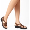 image:imageDREAM PAIRS Womens Comfortable Arch Support Wedge Sandals Open Toe Summer Walking ShoeBrown