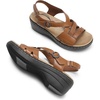 image:imageDREAM PAIRS Womens Comfortable Arch Support Wedge Sandals Open Toe Summer Walking ShoeBrown