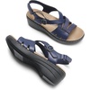 image:imageDREAM PAIRS Womens Comfortable Arch Support Wedge Sandals Open Toe Summer Walking ShoeNavy