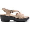 image:imageDREAM PAIRS Womens Comfortable Arch Support Wedge Sandals Open Toe Summer Walking ShoeNude