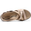 image:imageDREAM PAIRS Womens Comfortable Arch Support Wedge Sandals Open Toe Summer Walking ShoeNude