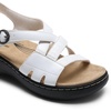 image:imageDREAM PAIRS Womens Comfortable Arch Support Wedge Sandals Open Toe Summer Walking ShoeWhite