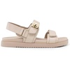 image:imageDREAM PAIRS Womens Comfortable Open Toe Flat Sandals Fashion One Band Summer Dessy SandalsBeigepu