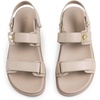 image:imageDREAM PAIRS Womens Comfortable Open Toe Flat Sandals Fashion One Band Summer Dessy SandalsBeigepu