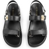 image:imageDREAM PAIRS Womens Comfortable Open Toe Flat Sandals Fashion One Band Summer Dessy SandalsBlack