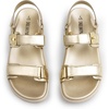 image:imageDREAM PAIRS Womens Comfortable Open Toe Flat Sandals Fashion One Band Summer Dessy SandalsGoldmetallic