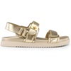 image:imageDREAM PAIRS Womens Comfortable Open Toe Flat Sandals Fashion One Band Summer Dessy SandalsGoldmetallic