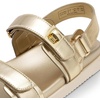 image:imageDREAM PAIRS Womens Comfortable Open Toe Flat Sandals Fashion One Band Summer Dessy SandalsGoldmetallic