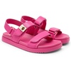 image:imageDREAM PAIRS Womens Comfortable Open Toe Flat Sandals Fashion One Band Summer Dessy SandalsHot Pink