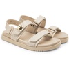 image:imageDREAM PAIRS Womens Comfortable Open Toe Flat Sandals Fashion One Band Summer Dessy SandalsNude