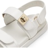 image:imageDREAM PAIRS Womens Comfortable Open Toe Flat Sandals Fashion One Band Summer Dessy SandalsWhite